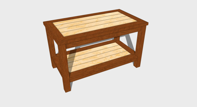 coffee table building plans free