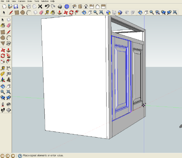 Some advanced modeling: creating a raised panel.