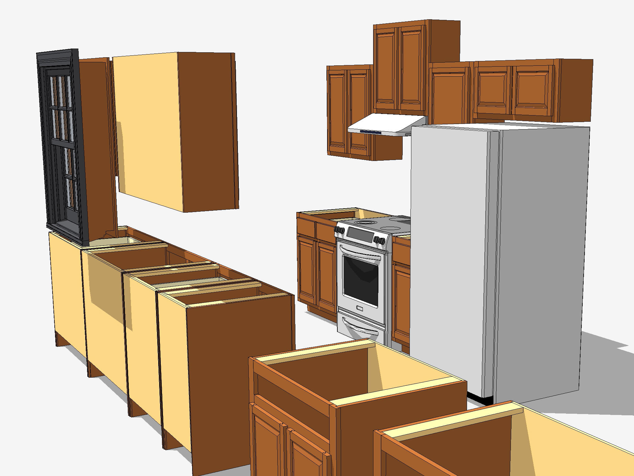 Image Gallery sketchup cabinets